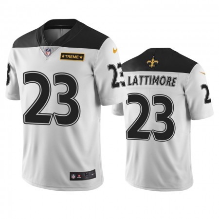 Miesten New Orleans Saints NFL Pelipaita Marshon Lattimore 23 Valkoinen City Edition